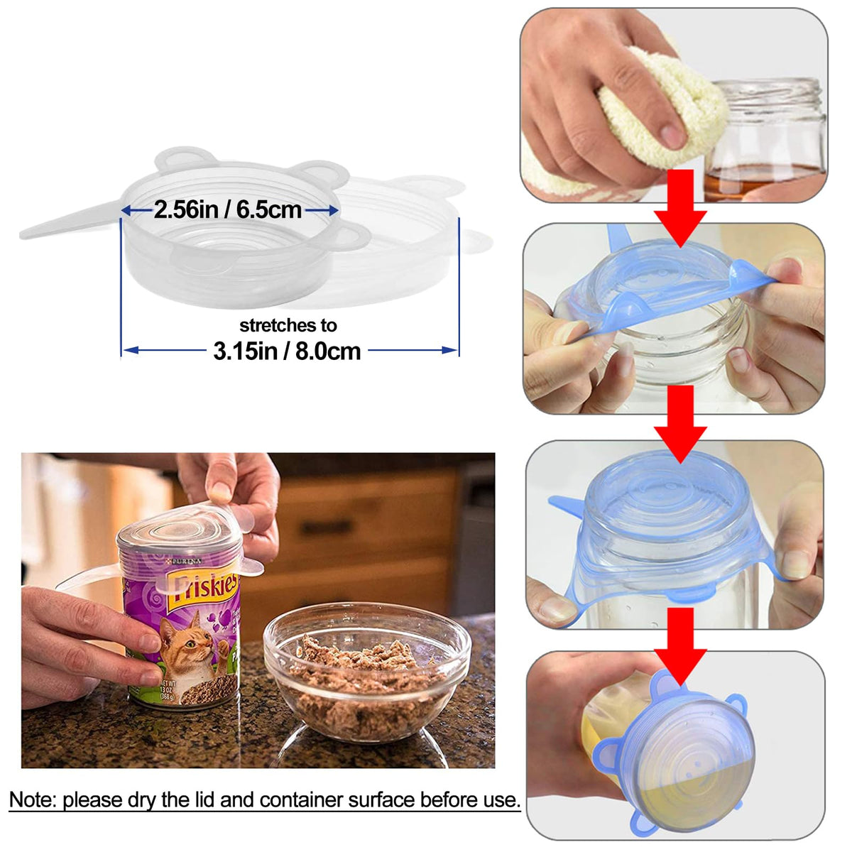 Adpartner lid forming an airtight seal on a round container.