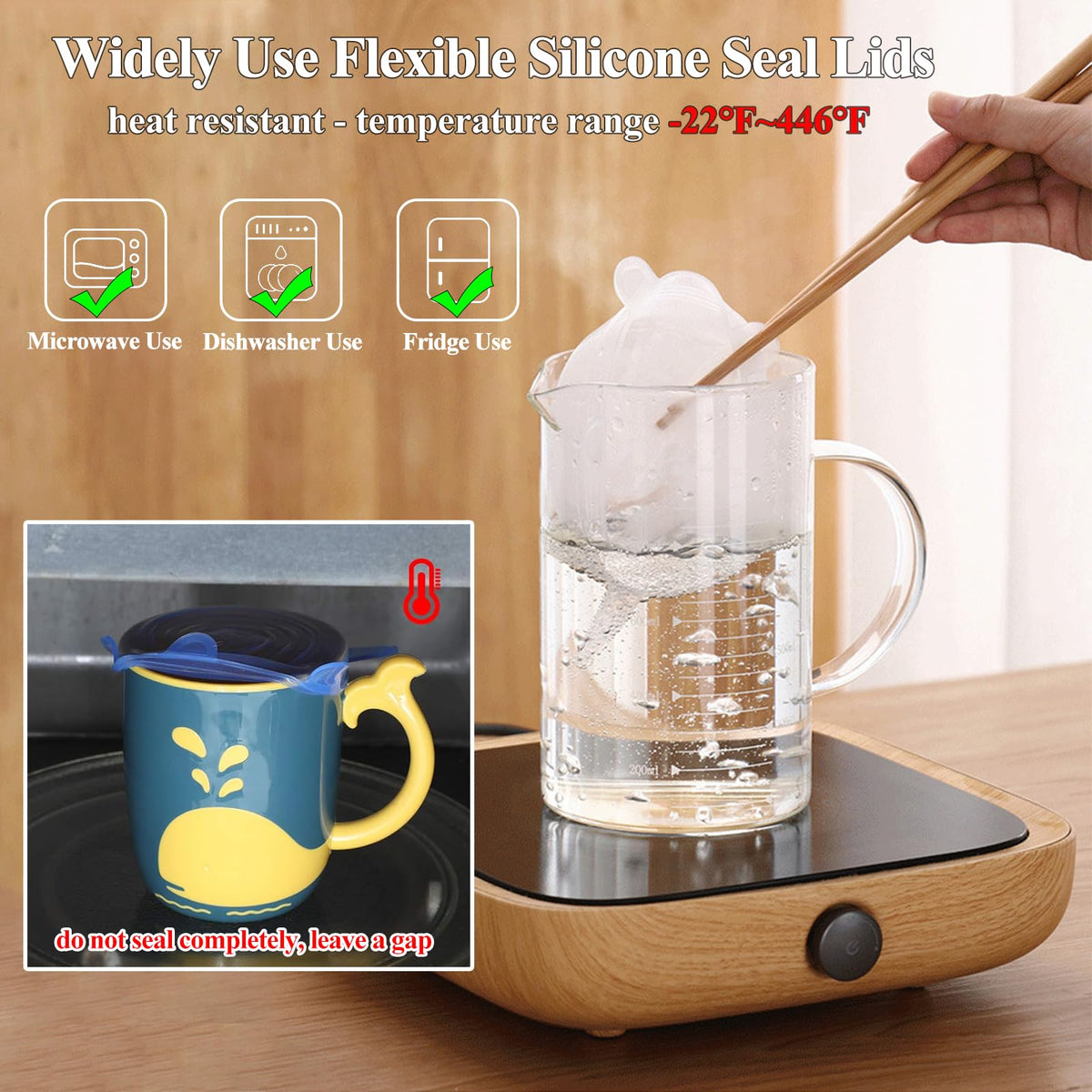 Adpartner universal-fit lids adapt to cans, jars, and cups in daily use.