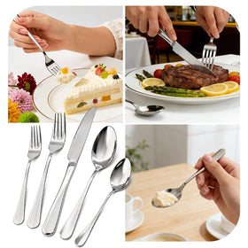 Adreva dinner forks show sturdy construction for family meals.