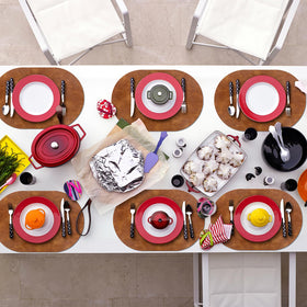 ADRIMER placemats wipe clean with a damp cloth for quick upkeep