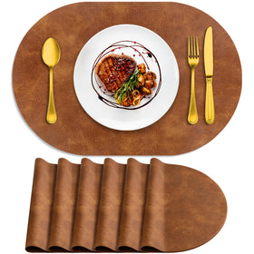 ADRIMER oval heat-resistant placemats protect tables during meals