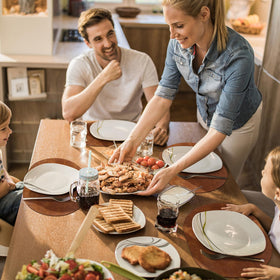 ADRIMER placemats stay in place, reducing slips during meals