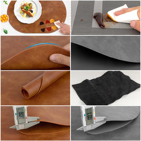 ADRIMER turmeric brown placemats add warmth and sophistication to dining