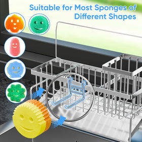 Adurei space-saving dish soap bottle holder keeps essentials in reach.