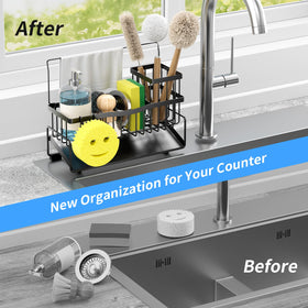 Adurei non-slip bottom keeps the caddy stable on the counter.