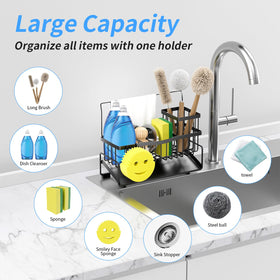 Adurei towel bar adds convenient storage beside the sink.