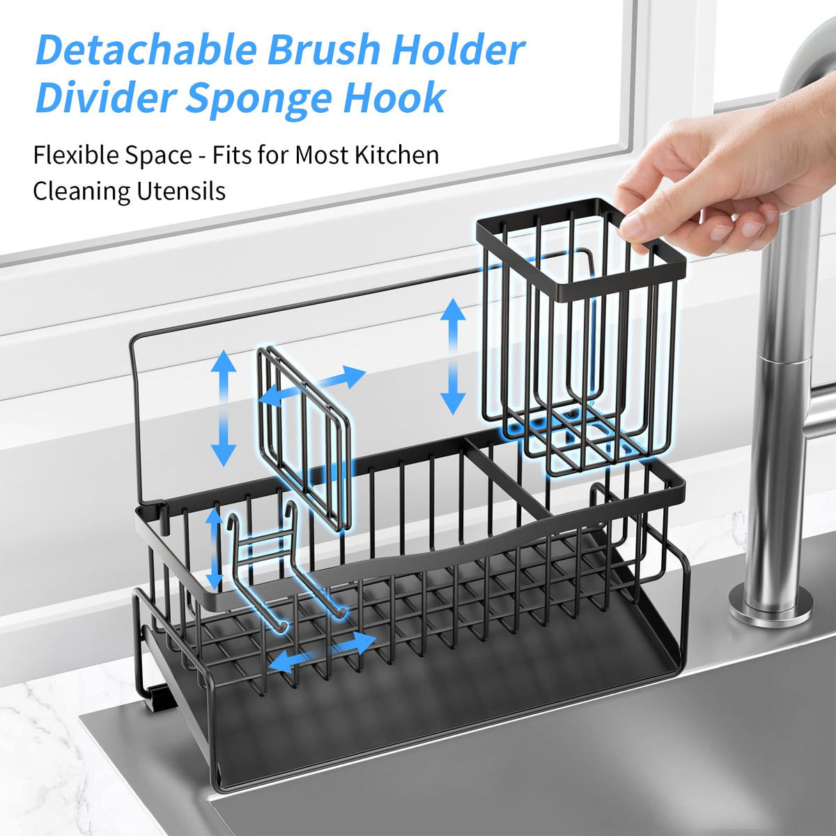 Adurei upgraded brush holder fits 4–5 brushes for tidy counter organization.