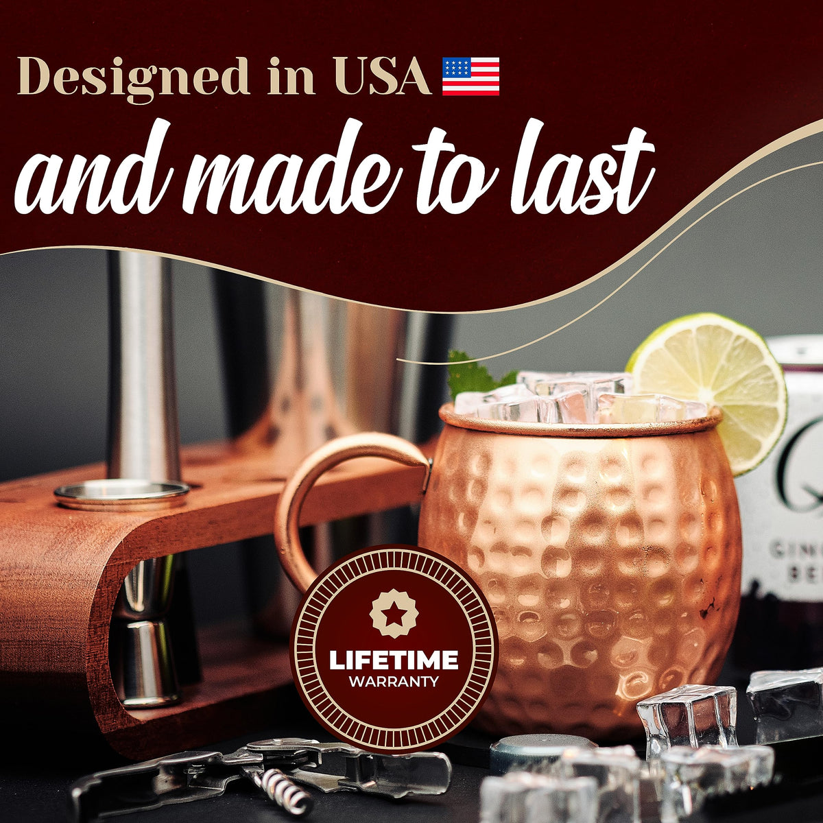 Advanced Mixology Mule Science gift set packaging ready for holidays and celebrations.