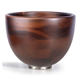 ADVANCEDSIL premium walnut bowl exterior showcases warm wood finish for stylish mixer upgrades.
