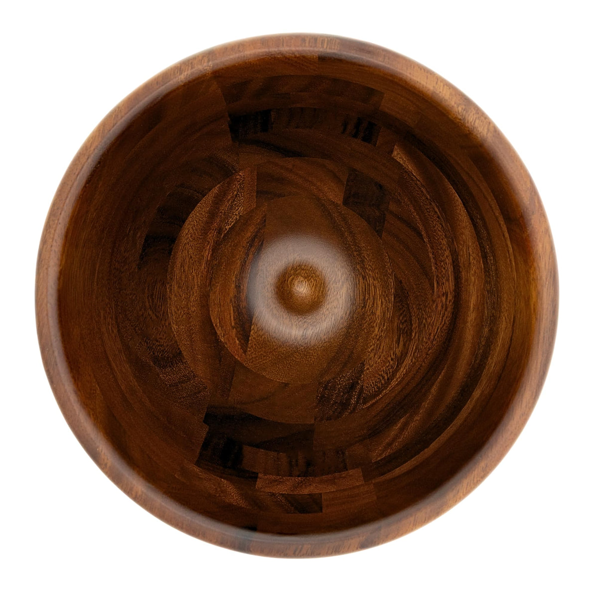 ADVANCEDSIL premium walnut bowl interior stainless steel provides easy mixing and quick cleanup.