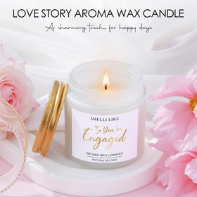 Adwaita engagement candle creates warm ambiance for celebrations.