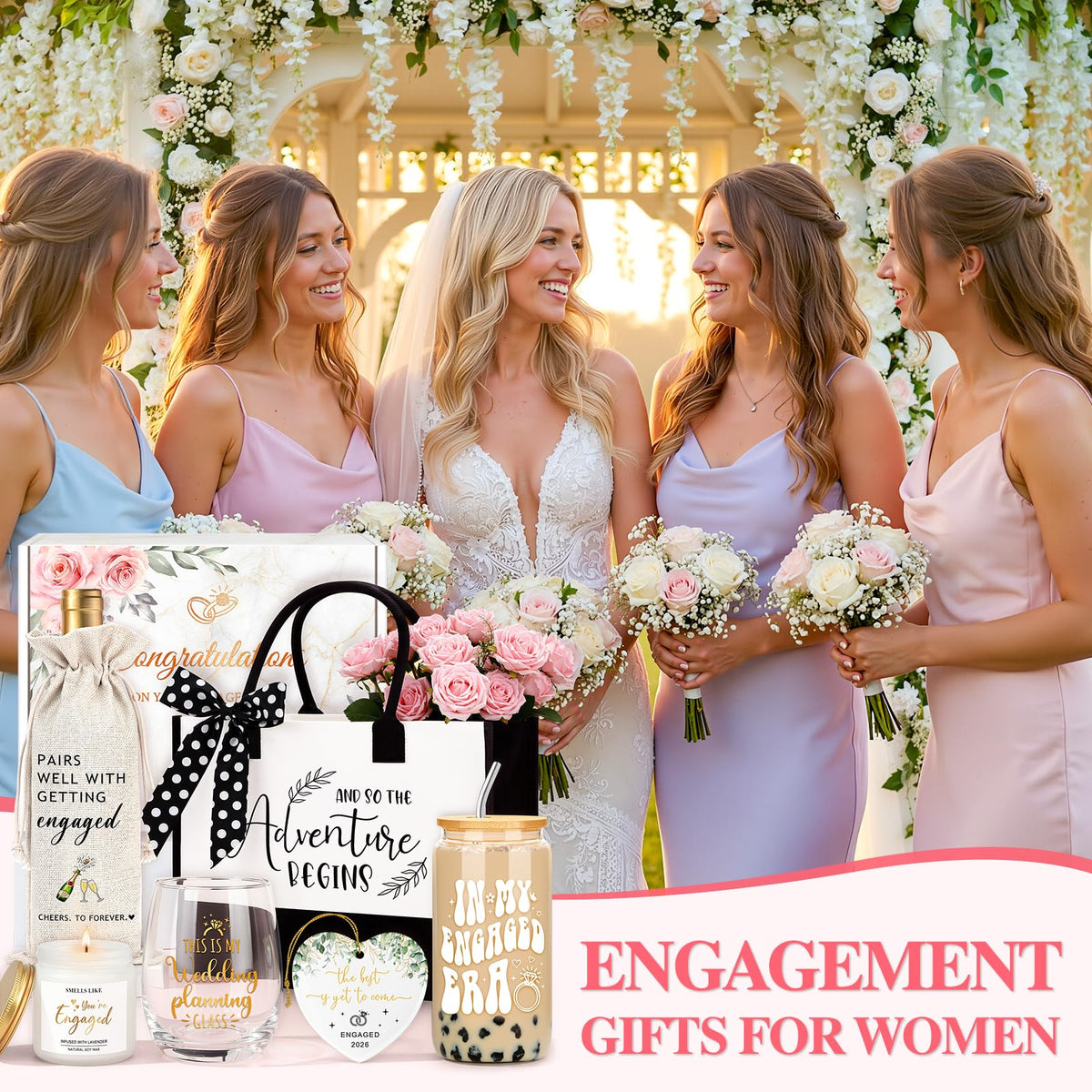 Adwaita gift box presentation with chic packaging for surprise brides.
