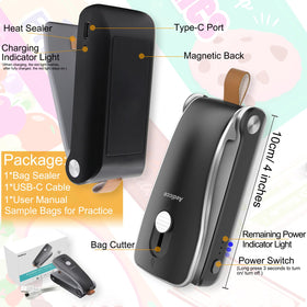 Aedicce portable bag resealer in kitchen use