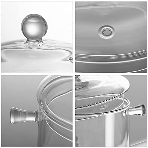 AEFPOYMXU 1-5l glass saucepan ideal for small portions