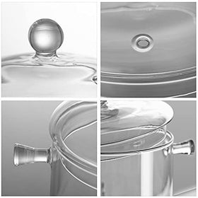 AEFPOYMXU 1-5l glass saucepan ideal for small portions