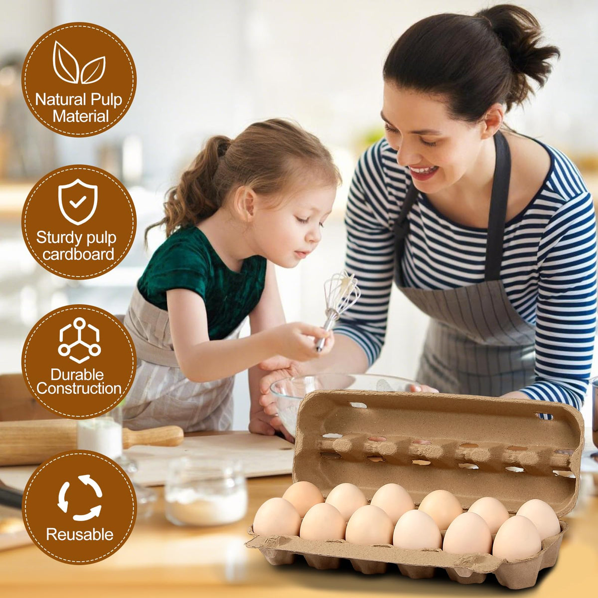 AEIMIJPQ egg cartons for farm and kitchen offer versatile storage