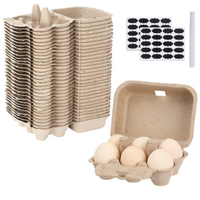 AEIMIJPQ paper egg carton exterior with sturdy closure for safe transport.