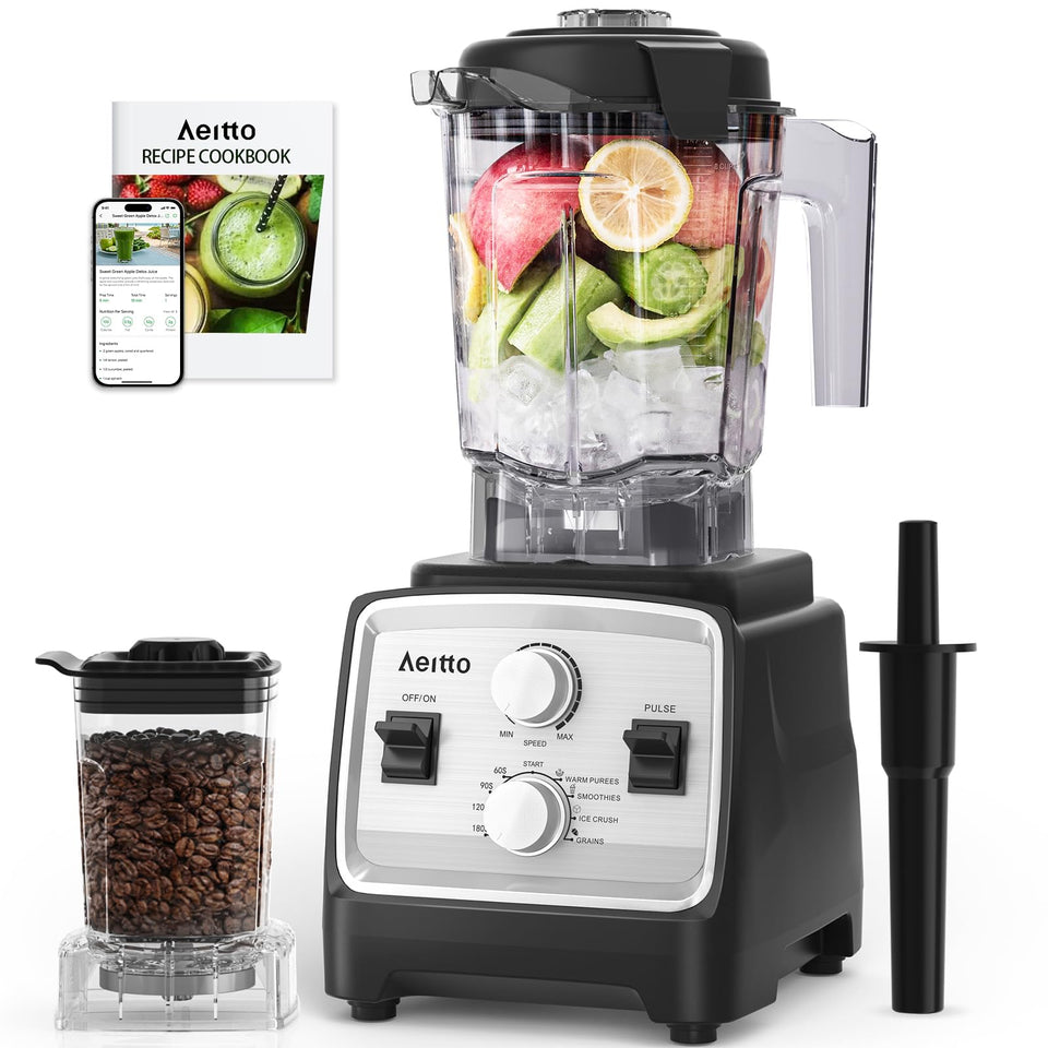 Aeitto blender 1800W motor base ready for powerful smoothies