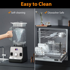 Aeitto blender easy-clean dishwasher-safe jar for quick cleanup