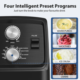 Aeitto blender control panel with simple, easy-to-use buttons.