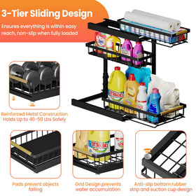 Aekenr bottom suction cups prevent sliding when the rack is loaded