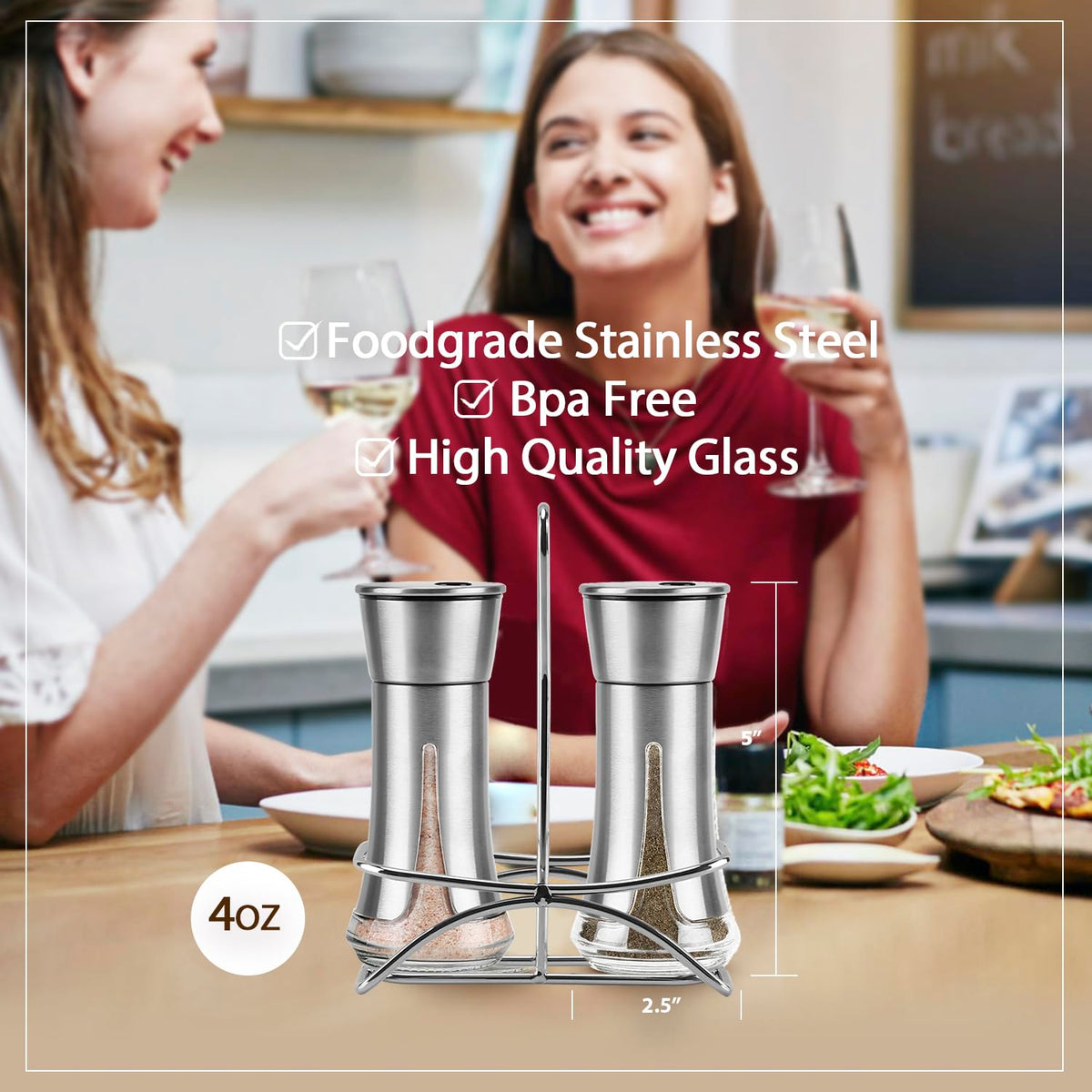 Aelga dedicated caddy keeps both shakers organized and easy to move.