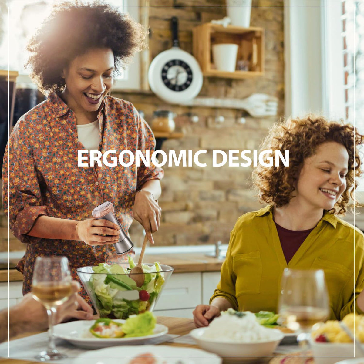 Aelga ergonomic grip supports smooth, controlled pouring for home cooks.