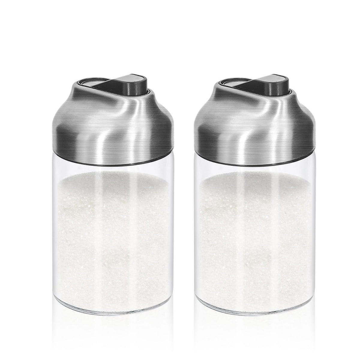 Aelga glass sugar dispenser with pour spout for easy coffee pours