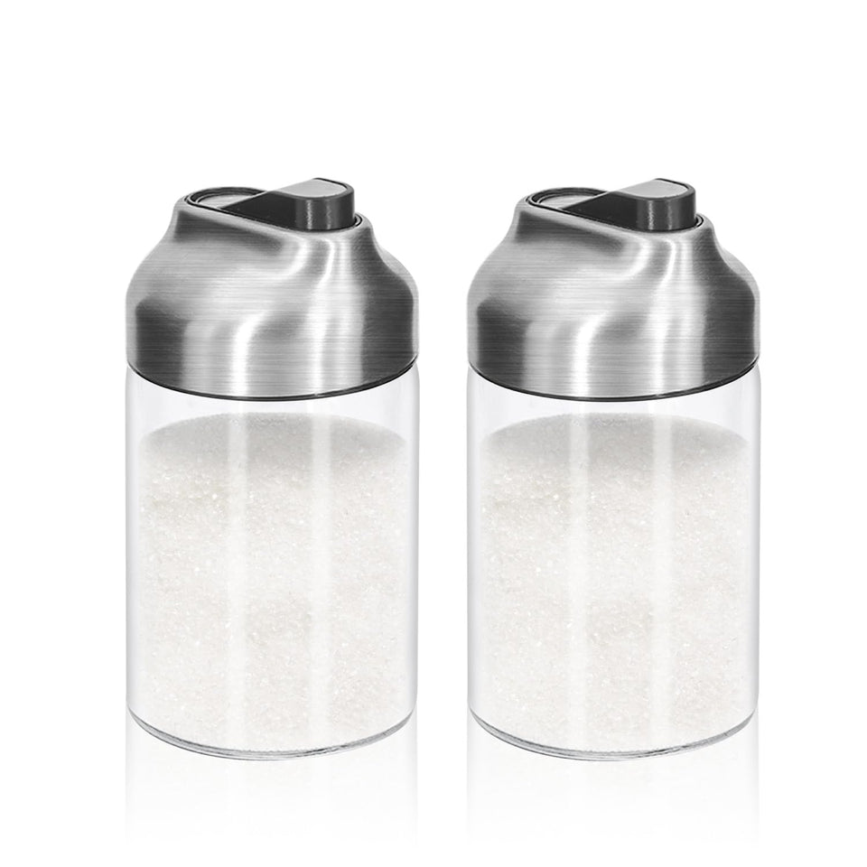 Aelga glass sugar dispenser with pour spout for easy coffee pours