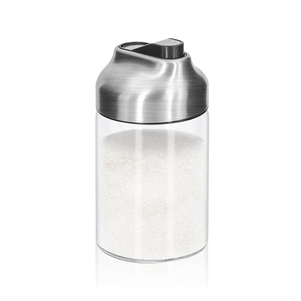 Aelga Glass Sugar Dispenser with Pour Spout for precise pouring and mess-free caffeine moments.