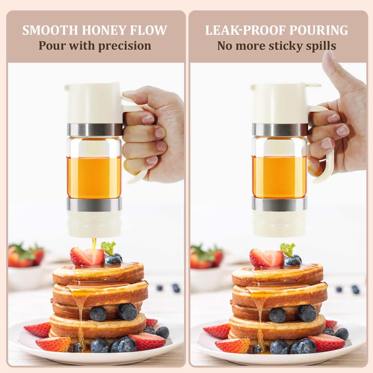 Dishwasher-safe glass simplifies maintenance and keeps a bright shine