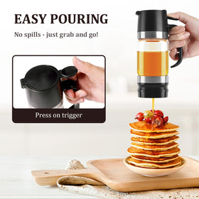 Aelga honey dispenser close-up shows tight seal to preserve freshness