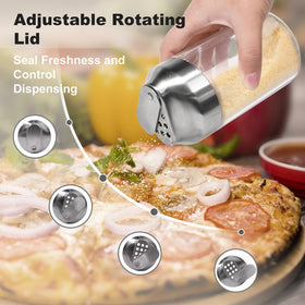 Aelga Shaker's airtight lid keeps spices dry and flavors fresh in any kitchen.