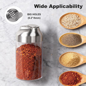 Aelga Parmesan Shaker with stainless top provides durable, rust-resistant performance during daily cooking.