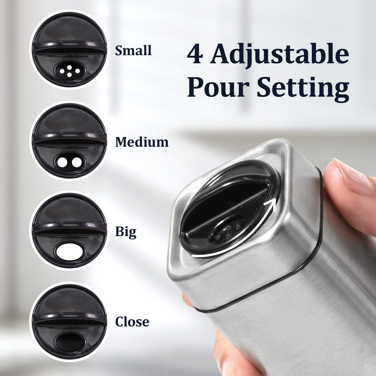 Aelga salt and pepper shakers are easy to fill and clean.