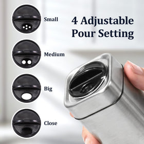 Aelga salt and pepper shakers are easy to fill and clean.