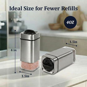 Aelga offers three-hole sizes for customizable seasoning.