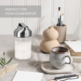 Aelga sugar dispenser shown on a clean kitchen counter