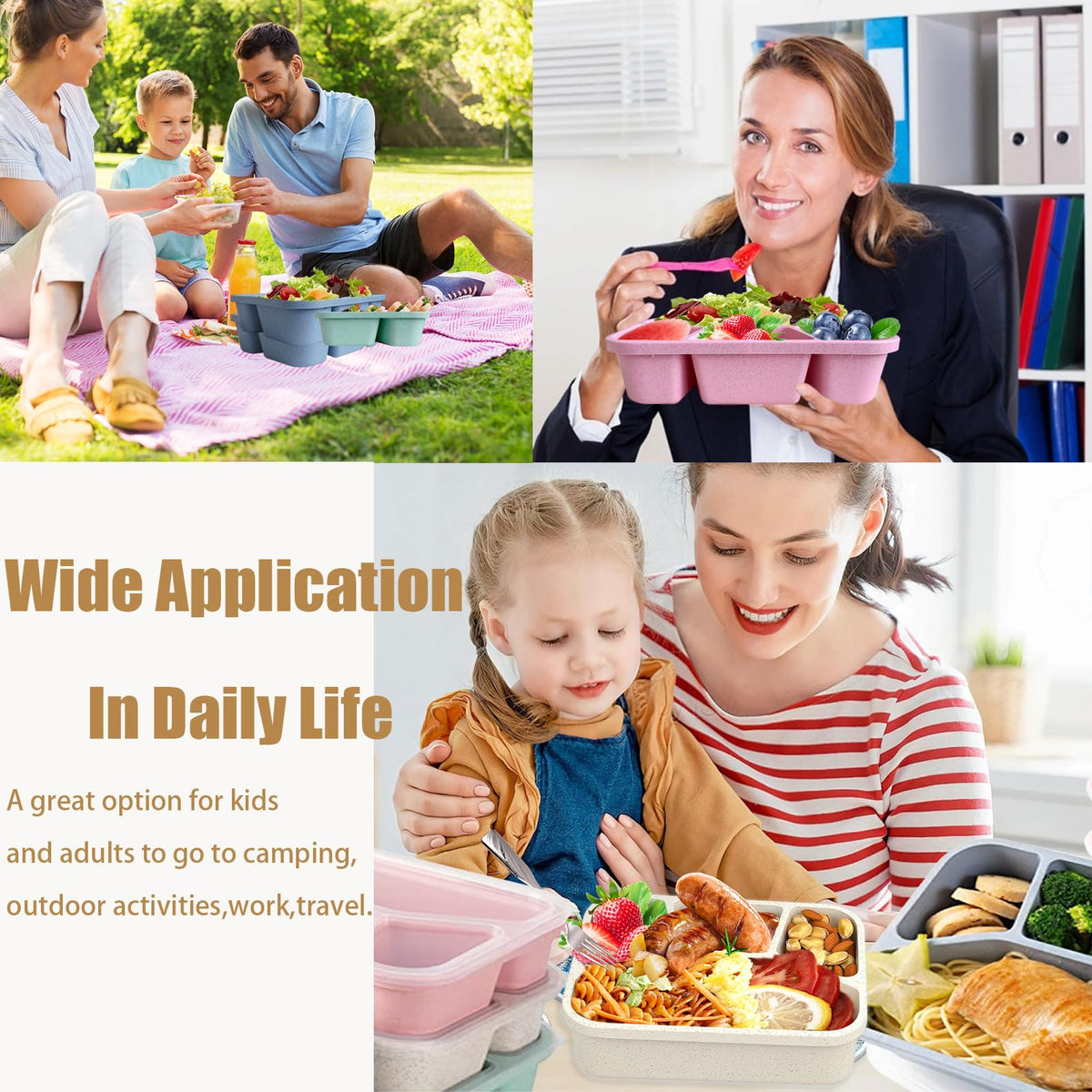 Aellabus dishwasher-safe bento box for easy cleaning after meals