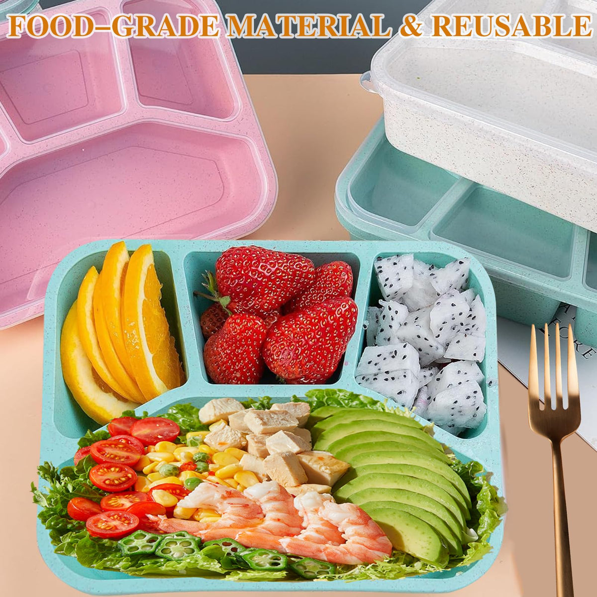 Aellabus freezer-safe bento box helps store meals for later