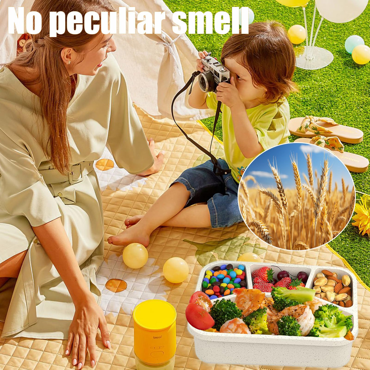 Aellabus portable lunch box for work, school, and travel