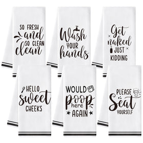 AellasNervalt funny sayings towel hello sweet cheeks for stylish bathroom decor.