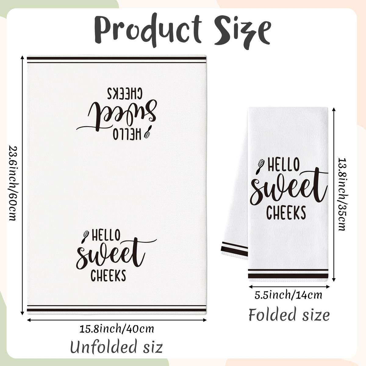 AellasNervalt towel with please seat yourself adds playful touch to your kitchen.