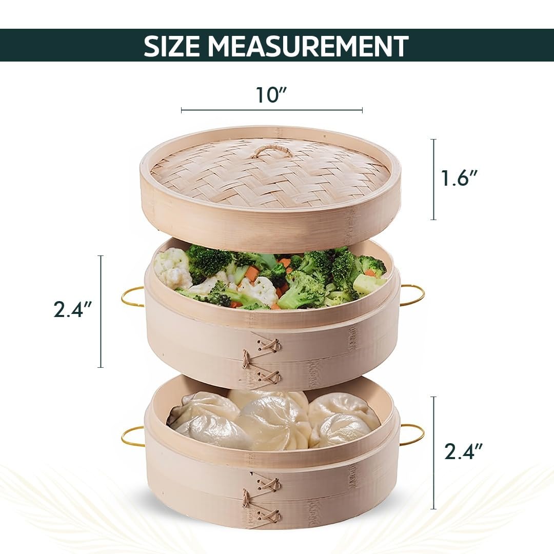 Aelnok steamer with stainless steel band and heat-resistant handles for durable daily use.