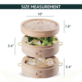 Aelnok steamer with stainless steel band and heat-resistant handles for durable daily use.