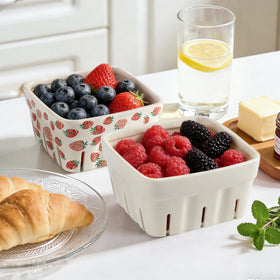 Gifting idea featuring AELS berry basket as part of a charming gift setup.
