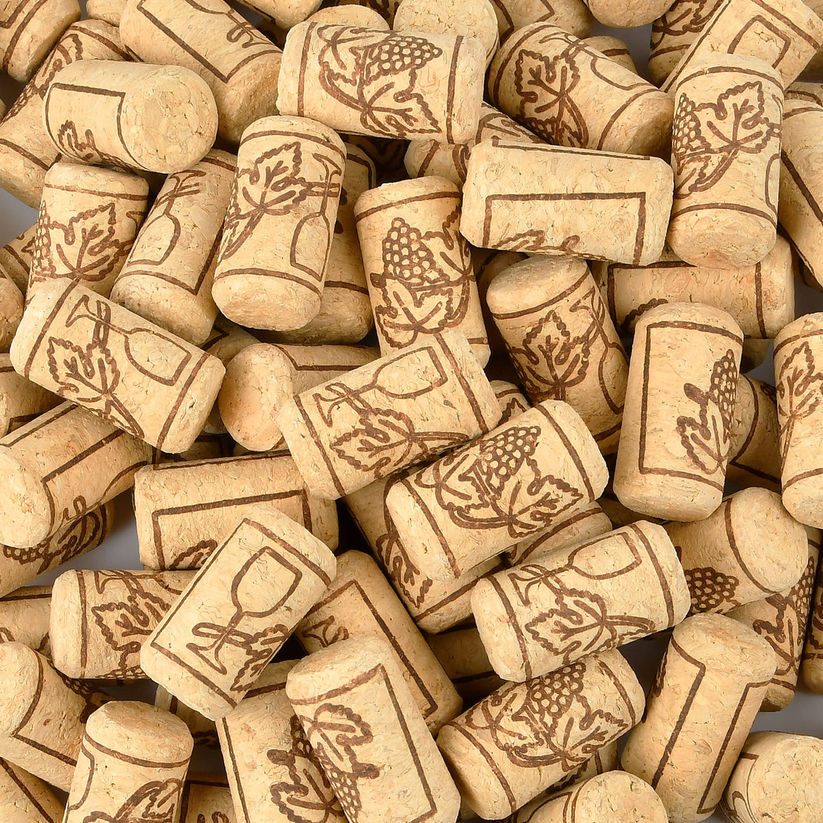 Aemygo 200-pack straight wine corks shown for bottle sealing and crafts