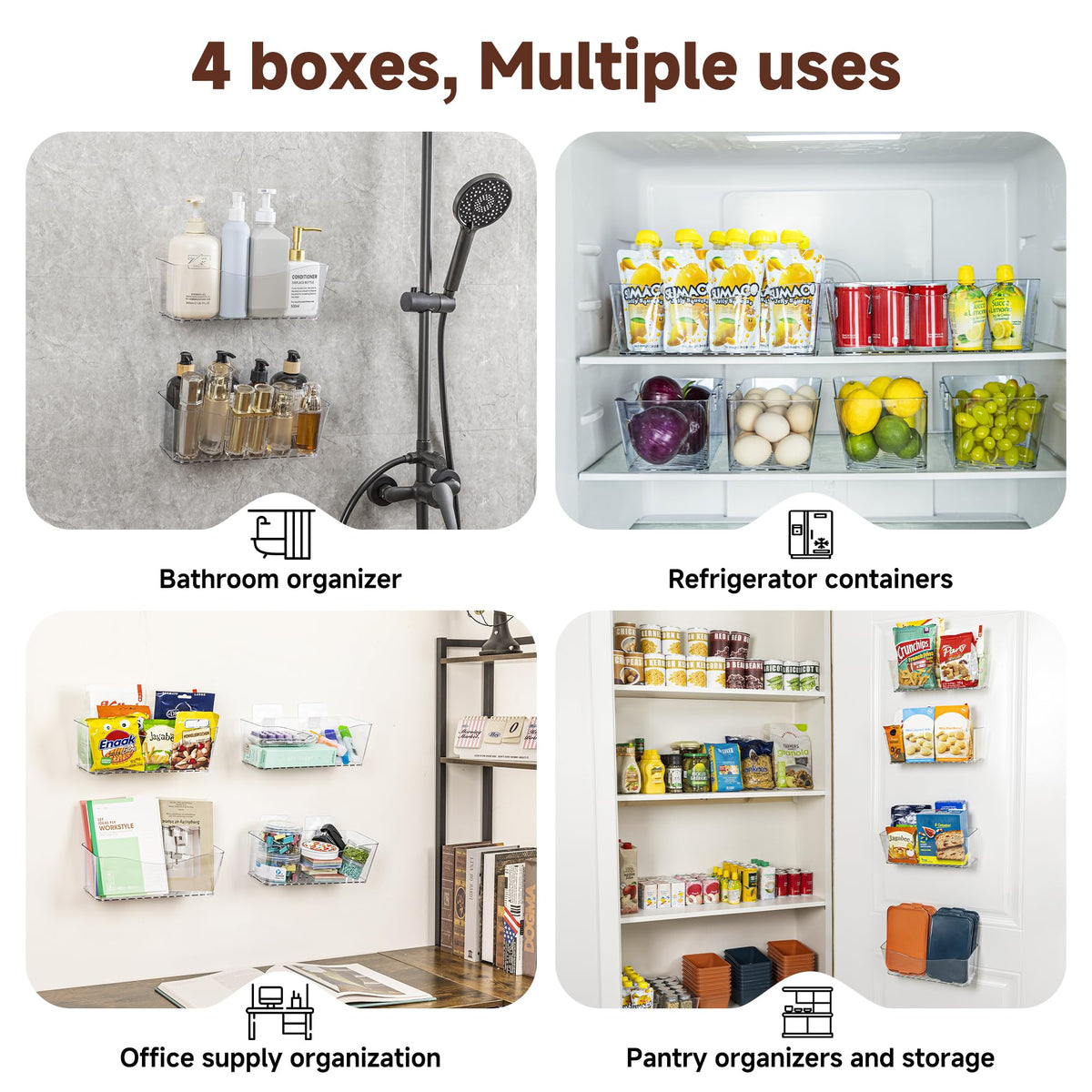 AENTGIU bin mounted in kitchen illustrates versatile placement in small spaces.