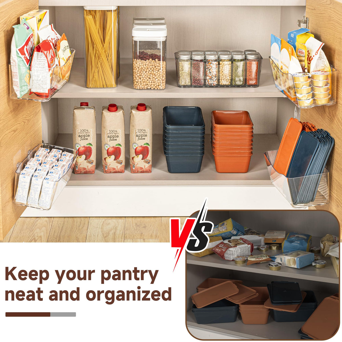 AENTGIU stackable bin saves space when not in use.