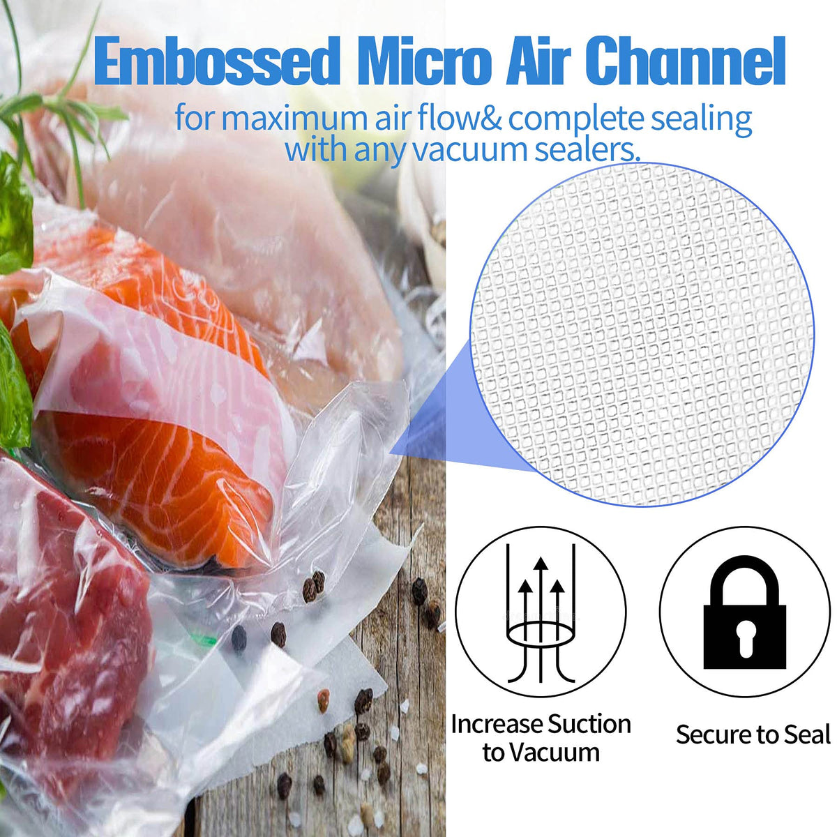 AENTGIU bags with 7-layer design protect freshness during freezing and storage